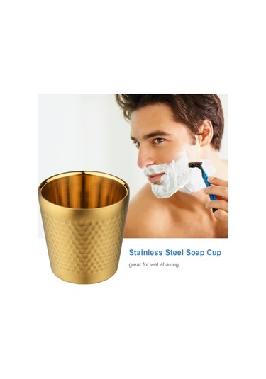 Gajeena Paslanmaz Çelik Tıraş Köpüğü Kabı - Gümüş Renk, Köpük Üretimi İçin 1 Saat