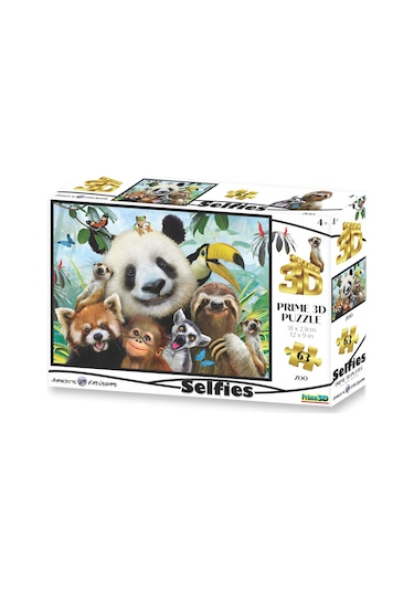 Prime 3d - Hayvanat Bahçesi Selfie 63 Parça Puzzle 10541