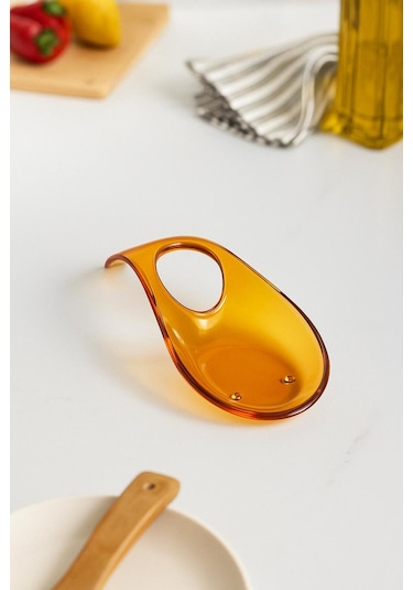 Akrilik Bal Tezgah Üstü Kirli Kaşıklık & Kepçe Altlığı