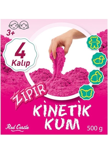 Zıpır Kum Pembe 500 G Kova-Red Castle ZKG500-203