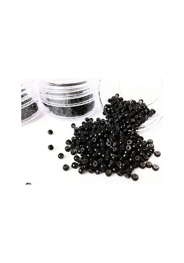 Siyah Mikro Kaynak Saç Boncukları 500’lü Kutuda