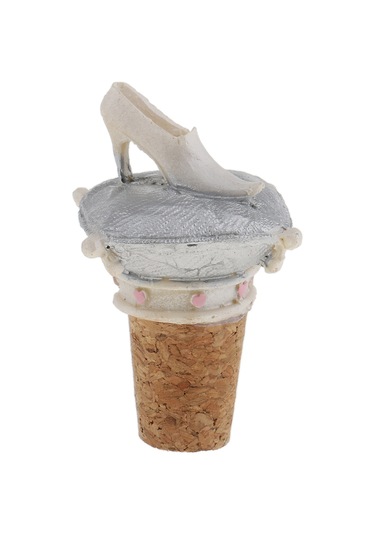 Suntek Rustik Düğün Şarap Şişesi Tıpası Topuk Çok Renkli