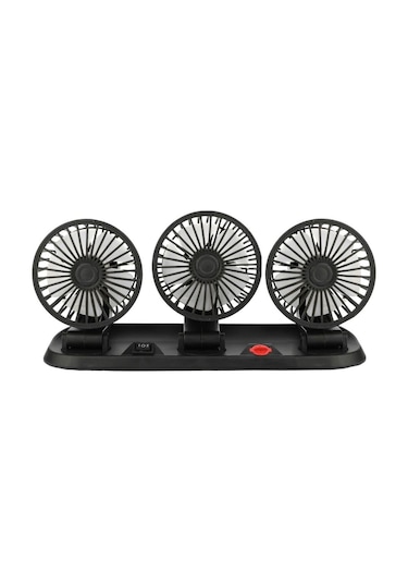 Powermaster Fan40 12 Volt Dc Çakmaklıklı Mini 3lü Plastik Araç Fanı