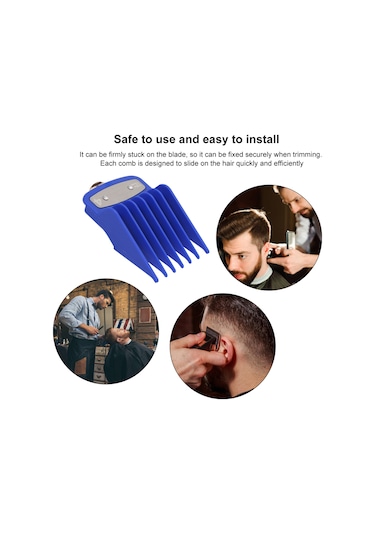 Samdoo 8 Parça Renkli Limit Tüken Wahl Elektrik Sac Kesici Uyumlu Ev Ve Salonu İçin Saç Kesim Aracı Seti Rastgele Renk