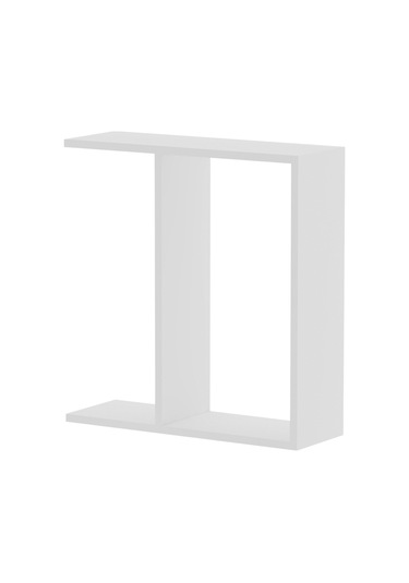 Lotus Modern Yan Sehpa Kitaplıklı Ve Dekoratif Tasarım Beyaz