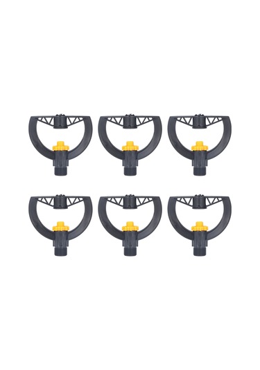 Shineyee 6 Adet G3/4 Dış Dişli Sulama Başlığı - Su Tasarruflu, Doğru Sulama, Tarlalar, Bahçeler, Seralar İçin Dayanıklı Plastik Malzeme