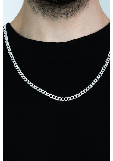 Takı Dükkanı Gümüş Gurmet Erkek Kolye Zincir Kalın 60 CM 29 G Msn16 (296366904)