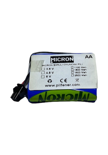Micron 3.6v 2500mah Aa Uzaktan Kumandalı Şarjlı Araba Pili (Batarya)