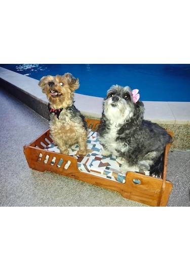 Ed Pet Dizayn Odlin Bilboa Köpek Yatağı Ceviz 40 x 70 CM