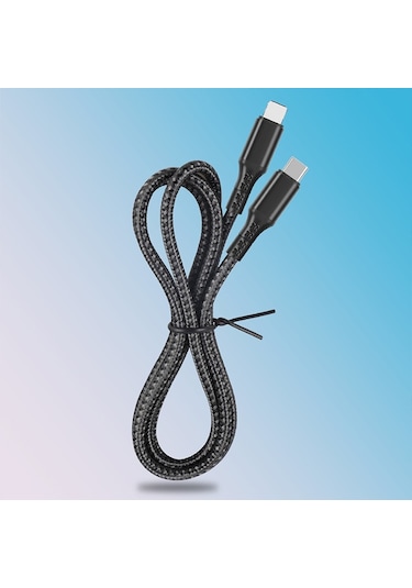 Ally 36440 27 W 1 M Type-c To Lightning Hızlı Data Ve Şarj Kablosu Siyah