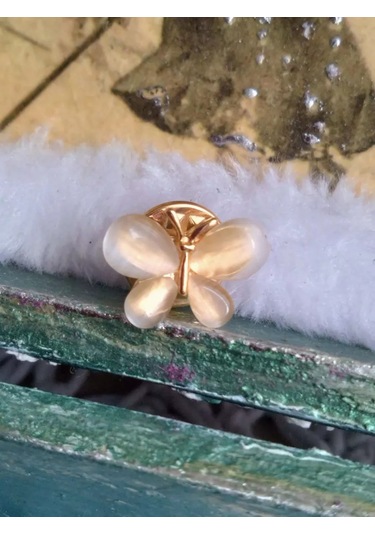 Olfil Broş-mini Kelebek Işıltıyla Opalı 232275793 Altın Rengi