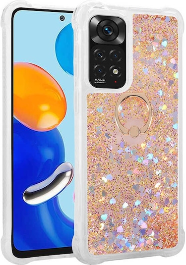 Zore Redmi Note 11 Global Kılıf Msra Milce Kapak - Gold Gold