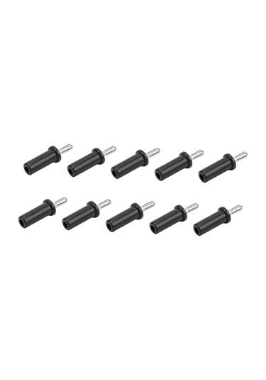 Moveevo 10 Adet 4mm Bakır Bananası Soketi - Siyah Welding Tipi Hoparlör Kablosu Bağlantı Elemanı, Yüksek Konduktif, 32a Akım Destekli