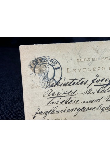 Macaristan Antiye 1899 Yılından Macar Posta Kendinden Pullu Posta Kartı Postadan Geçmiş Varış Damgalı