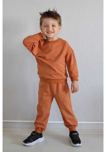 Babywom Basic Mevsimlik Eşofman Takımı- Kahverengi