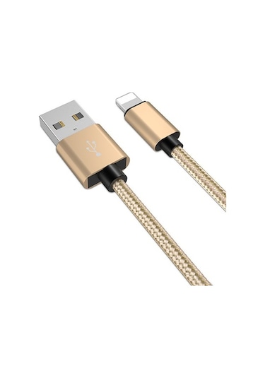 Ally Apple iPhone Uyumlu iOS 3.0A Hızlı Şarj Halat Usb Kablo 20Cm (324799018)
