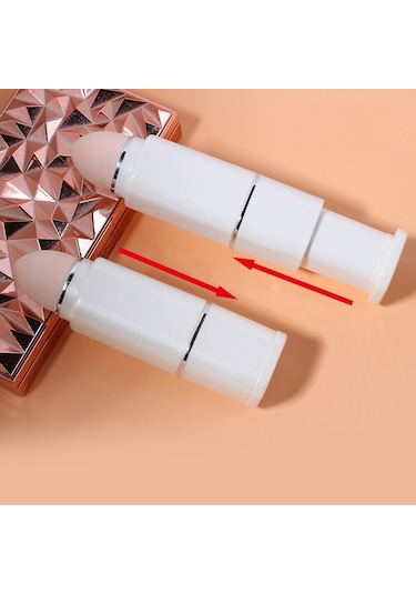 Sones 8'i 1 Arada Kare Makyaj Fırçası Mini Taşınabilir Geri Çekilebilir Allık Fırçası Göz Farı Fırçası Acemi Makyaj Seti Süt Beyazı