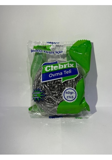 Technow Paslanmaz Çelik Büyük Endüstriyel Boy Bulaşık Ovma Teli 40 Gr
