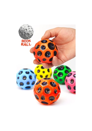 Yükseğe Zıplayan Krater Top Moonball Galaksi Uzay Ay Topu Aşırı Zıplayan Moonball Bahçe Oyuncağı