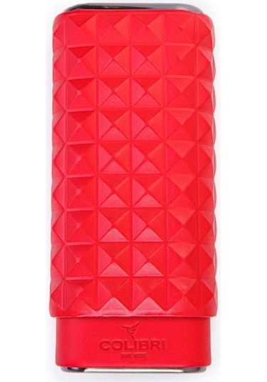 Colibri Quasar Kırmızı Üçlü Deri Puro Kılıfı