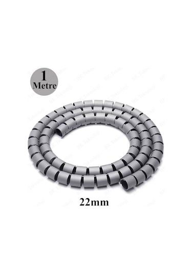 Spiral Kablo Toplayıcı Düzenleyici 22mm - 1 Metre