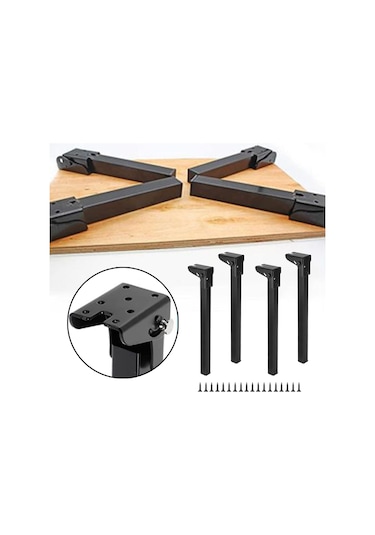 Suntek 4 Parça Katlanır Masa Ayakları Cafe Oturma Odası 550mm