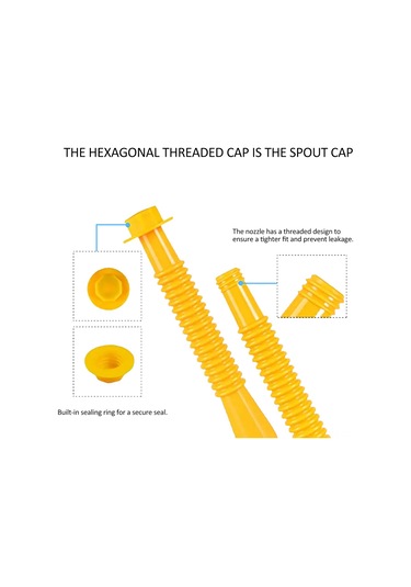 Shineyee Benzin Deposu Membran Değişim Seti - 1/2/5/10 Galon Depolara Uygun, Taşma Engelleme, 2 Tip Havuz Kapağı Ve 8mm Matkap Ucu Dahil, 4'lü Paket