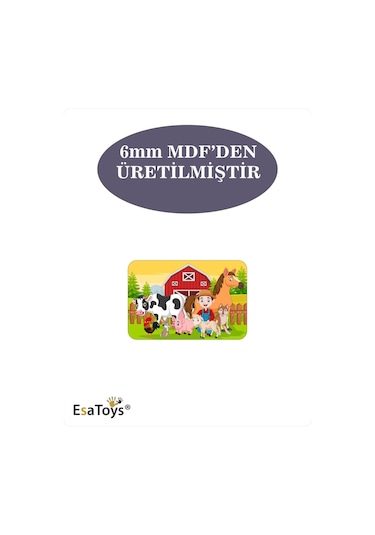 Ahşap Çocuk Puzzle 6 Parça-63