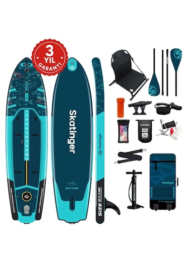 Fishing Sup Paddle Board 378x96x 12+8 Cm Balıkçı Isup Fullset