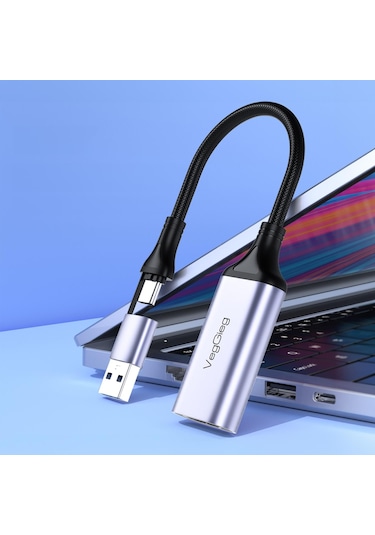 Veggieg 1080p 60hz Hdmı Video Capture Card Usb 3.0 Ve Type-c Görüntü Yakalama Kartı