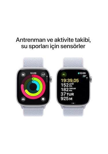 Apple Watch Series 10 GPS + Cellular 42 MM Alüminyum Kasa Spor Loop Akıllı Saat (Apple Türkiye Garantili)