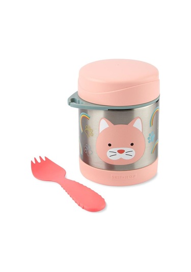 Skip Hop Zoo Paslanmaz Çelik Termos Kedi Çok Renkli