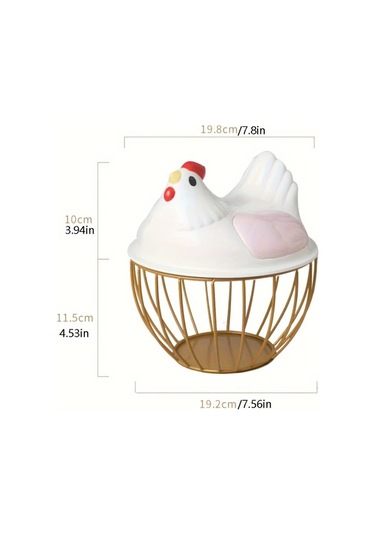 Elmpaly Pembe Plastik Kapaklı Dayanıklı Tavuk File Saklama Sepeti Pembe