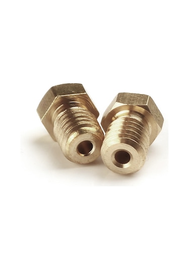 Yuntech01 V5/v6 Ekstruder Uyumlu 1.75mm Girişli Bakır Nozzle - 0.2mm'den 1.0mm'ye Çıktı Çapı Seçeneği
