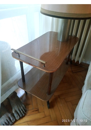 Omeniv Antika Art Deko Servis Arabası Sehpa