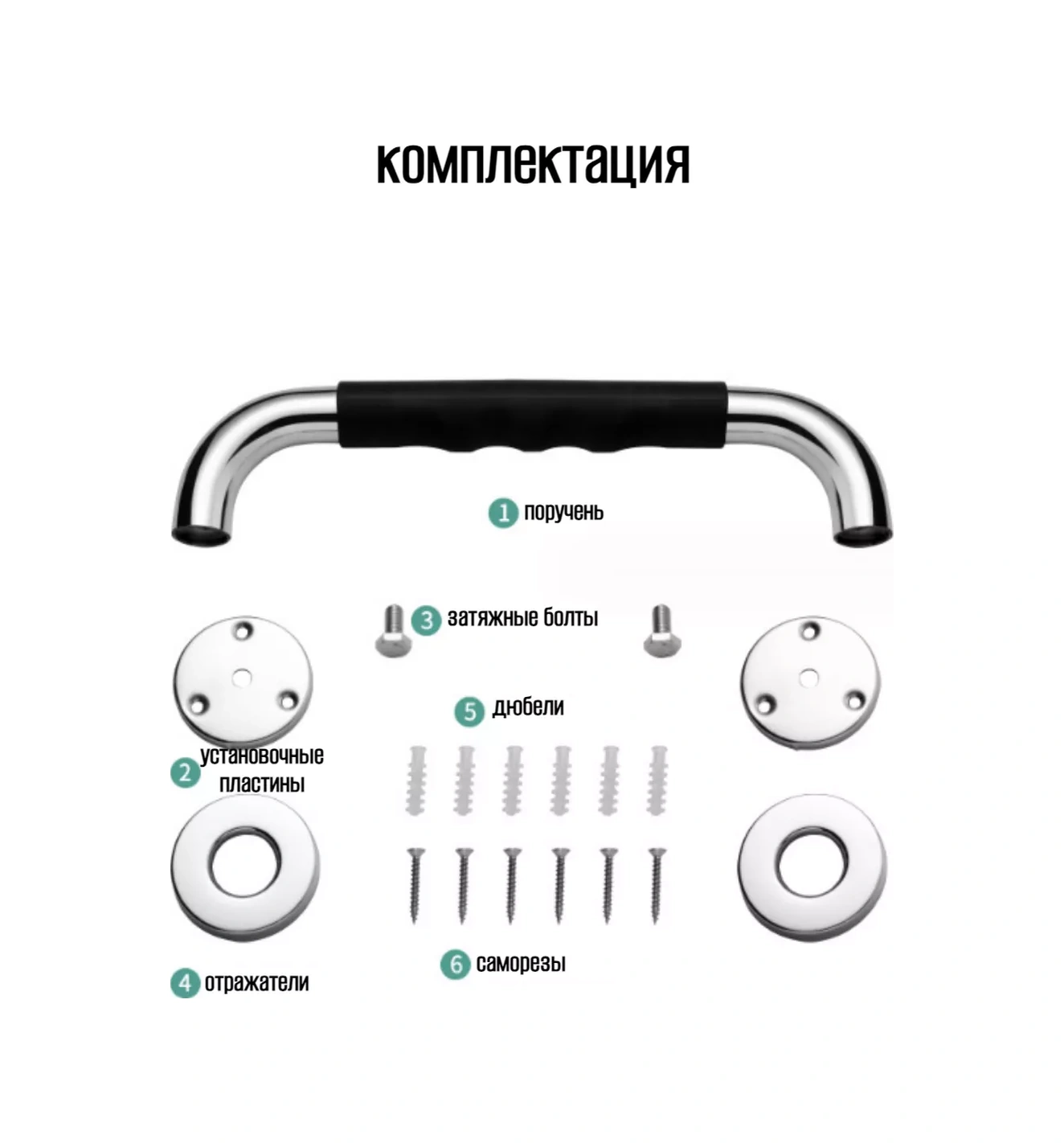 Denart Duş Başlığı İçin Duvara Monte Tutma Kolu, Yaşlılar Ve Engelliler İçin 246142469 Siyah