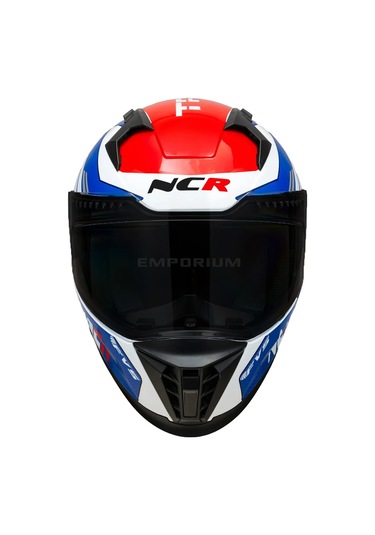 Ncr Stream Kırmızı Mavi Siyah Vizörlü Kapalı Kask Ece-06 Kırmızı - Mavi Kırmızı - Mavi