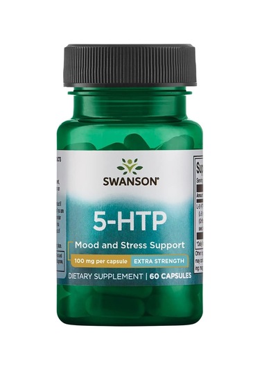 Swanson Extra Strength 5-htp 60 Capsules, 100mg Each