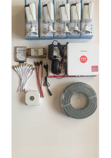 5 Kameralı Set - 5mp Sony Seculensli 1080p Kdj-5s-8w-m-v1