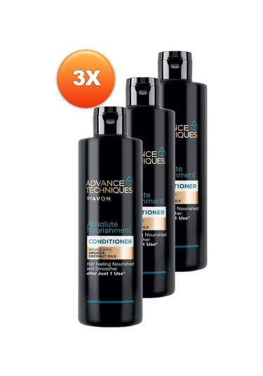 Avon Advance Techniques Argan Yağı İçeren Besleyici Saç Kremi 3 x 250 ML