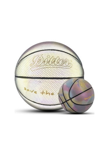 Ranyeek Gece Görünürlüklü Ve Dayanıklı 7 No'lu Parlak Pu Basketbol Topu, Hediye Ve Antrenman İçin İdeal
