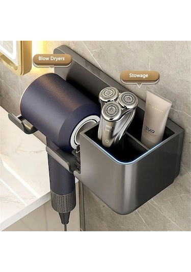 Fön Makinesi Askısı, Saç Kurutma Makinesi Tutacağı , Banyo Düzenleyici Diğer