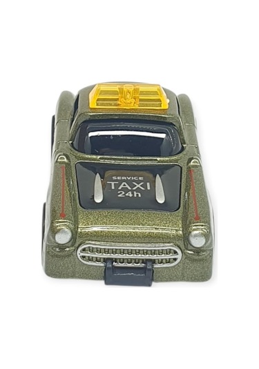 Çek Bırak Metal Küçük Arabalar 8 Cm - Sh40031 - Haki Taxi Yeşil