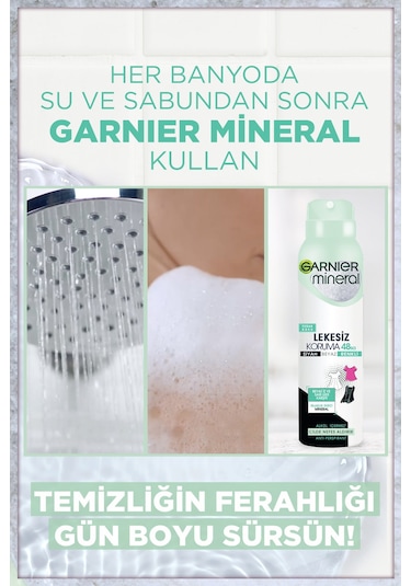 Garnier Mineral Lekesiz Koruma Kadın Sprey Deodorant 150 ML