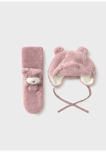 Mayoral Pembe Bebek Şapka Ve Atkı Takım 10020 Pembe