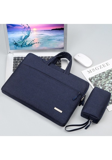 Çanta Laptop Çantası Güç Çantası İle İç Çanta, Boyut: 16.1 İnç Koyu Mavi Siya
