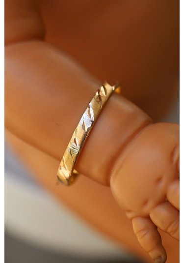 Yenigün Kuyumculuk 14 Ayar Altın 2.5 Gr Model 2 Bebek Altın Bilezik