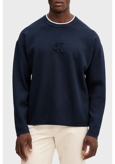 Calvin Klein Erkek Kazak Lv04rd300g Cef Lacivert Lacivert