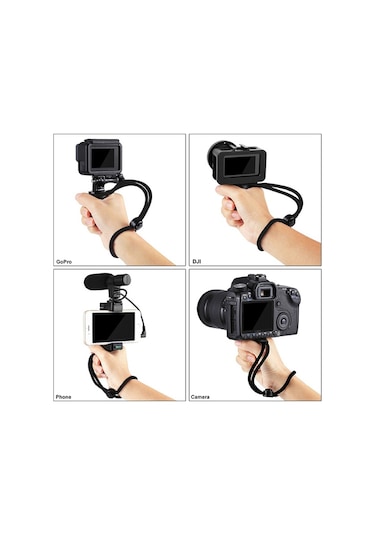 Puluz Video Grip Telefon Elde Tutucu + Bileklik Tripod Adaptörü