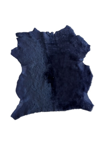 Gerçek Kuzu Postu Kısa Tüylü - 50 X 40 Cm Lacivert
